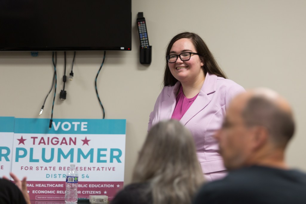 Taigan Plummer (D) in the 54th Legislative District – Town Hall – Warrensburg, Missouri – August 21, 2026